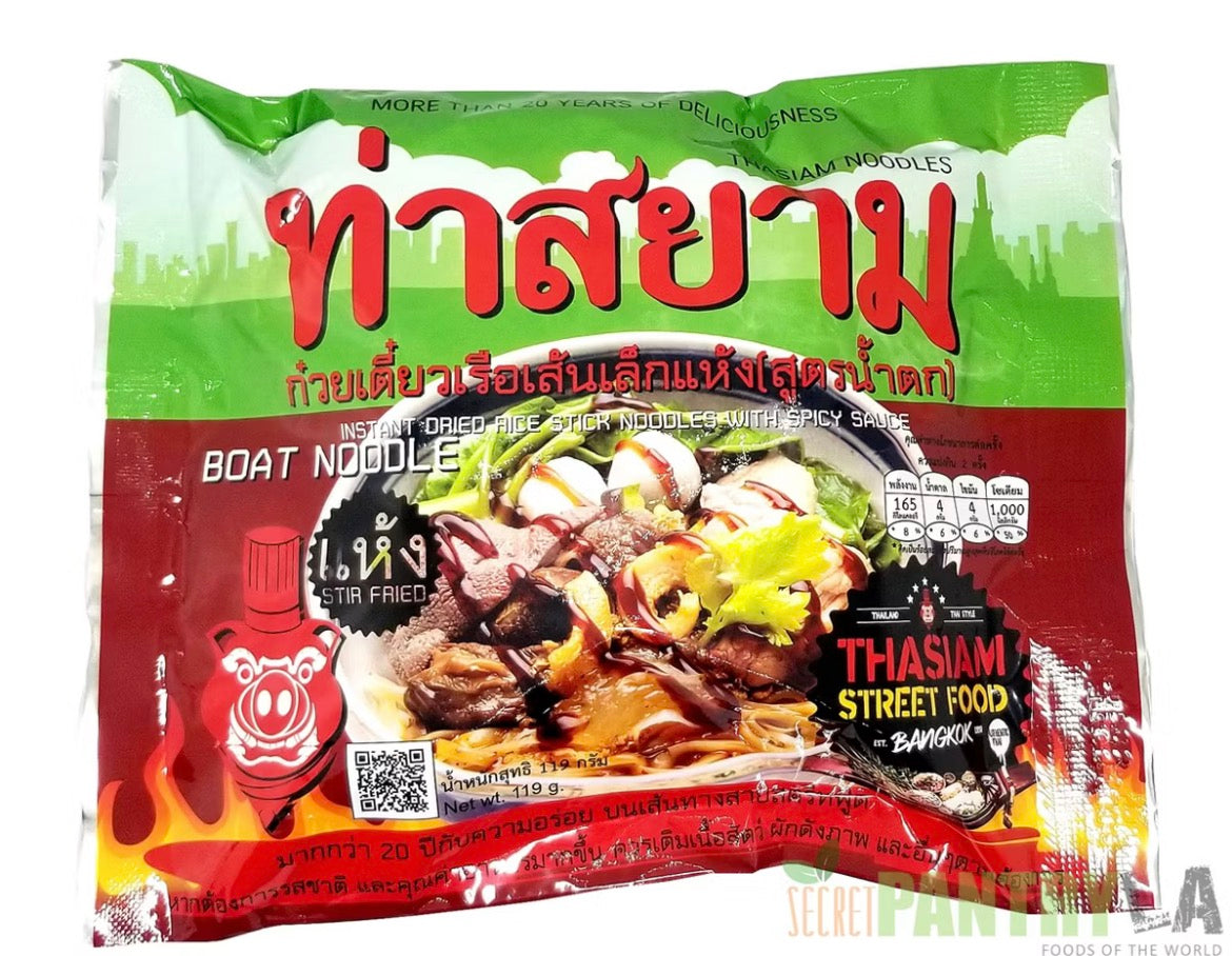 THA SIAM NOODLES - INSTANT DRIED RICE STICK NOODLES WITH SPICY SAUCE